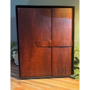 Gallaway-Leather-Padfolio-Portfolio, Folder-Slim-Notebook, Note-Pad-Holder, Desk